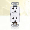 Faith Self-Test 20A GFCI Outlet Receptacle with Wall Plate, White, PK 10 GLS-20A-WH-10